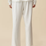 Washi Blend Wide Trousers - Off White