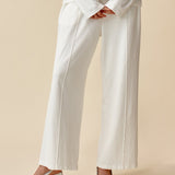 Washi Blend Wide Trousers - Off White