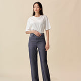 和紙コットン クルーネック Tシャツ(UNISEX)  - Off White