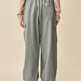 Washi Wool Cargo Trousers(UNISEX) / GRAY/ F