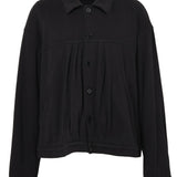 和紙コットン リラックス ジャケット(UNISEX)-Black