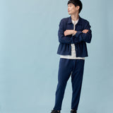 和紙コットン リラックス ジャケット(UNISEX)-Navy