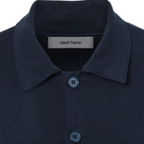 和紙コットン リラックス ジャケット(UNISEX)-Navy