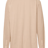 和紙コットン リラックス シャツ(UNISEX) -Pink Beige