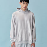 和紙コットン フーディ(UNISEX)-Greige Blue