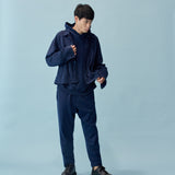 和紙コットン フーディ(UNISEX)-Navy
