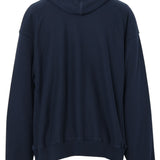 和紙コットン フーディ(UNISEX)-Navy