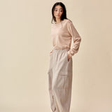 Washi Wool Cargo Trousers (UNISEX) /BEIGE /F