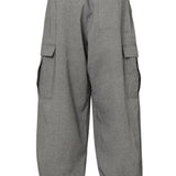 Washi Wool Cargo Trousers(UNISEX) / GRAY/ F