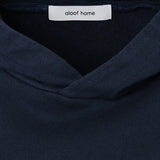 和紙コットンクロップドフーディ-Navy