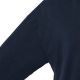 和紙コットンクロップドフーディ-Navy