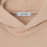 和紙コットンクロップドフーディ-Pink Beige