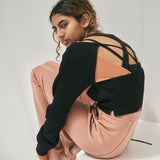 Wool rib sleeve - Black