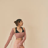 Wool rib sleeve - Camel