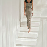 Wool rib all in one - Gray