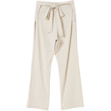 Washi waist side slit pants - Off White
