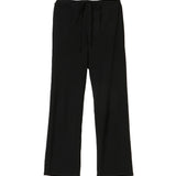 Washi waist side slit pants - Black