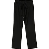 Washi waist side slit pants - Black