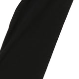 Washi waist side slit pants - Black