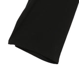 Washi waist side slit pants - Black
