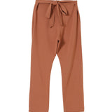 Washi waist side slit pants - Camel