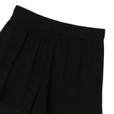 Washi Cupro Flare layered shorts - Black