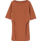 Washi half sleeve tight top - Camel