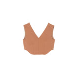 Washi ponch Princess line fit Bra tops - Camel