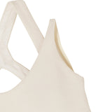 Washi ponch Double Shoulder Bra tops - Off White