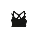 Washi ponch Double Shoulder Bra tops - Black