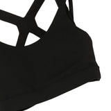 Washi ponch Double Shoulder Bra tops - Black