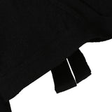 和紙ヤクショートカシュクールニット-Black