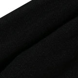 和紙ヤクショートカシュクールニット-Black