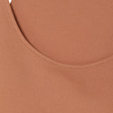 Washi ponch Neck layered Bra tops - Camel