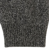 和紙ヤクショートカシュクールニット-Carcoal