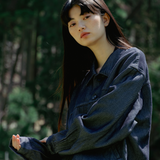 和紙デニム ジャケット (UNISEX) - Indigo