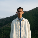 和紙デニム ジャケット(UNISEX)  - White
