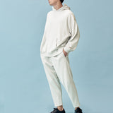 Washi Blend Tapered Trousers - Off White