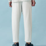 Washi Blend Tapered Trousers - Off White