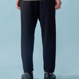 Washi Blend Tapered Trousers - Black