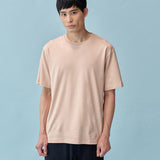 和紙コットン クルーネック Tシャツ(UNISEX) - Pink Beige