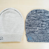 Whole Garment Knit Hat Gray