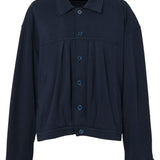 Washi Blend Relaxed Jacket - Navy