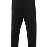 Washi Blend Tapered Trousers - Black