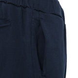 Washi Blend Tapered Trousers - Navy