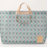 African Textile Mesh Tote Bag (Large) / BEIGE