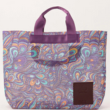 African Textile Mesh Tote Bag (Medium) / PURPLE