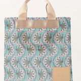 African Textile Mesh Tote Bag (Small) / BEIGE