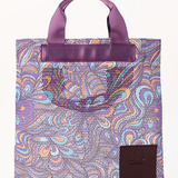 African Textile Mesh Tote Bag (Small) / PURPLE