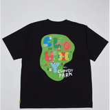 Park T-shirts CLOUDY PARK Back Print（GREEN）/ BLACK/L